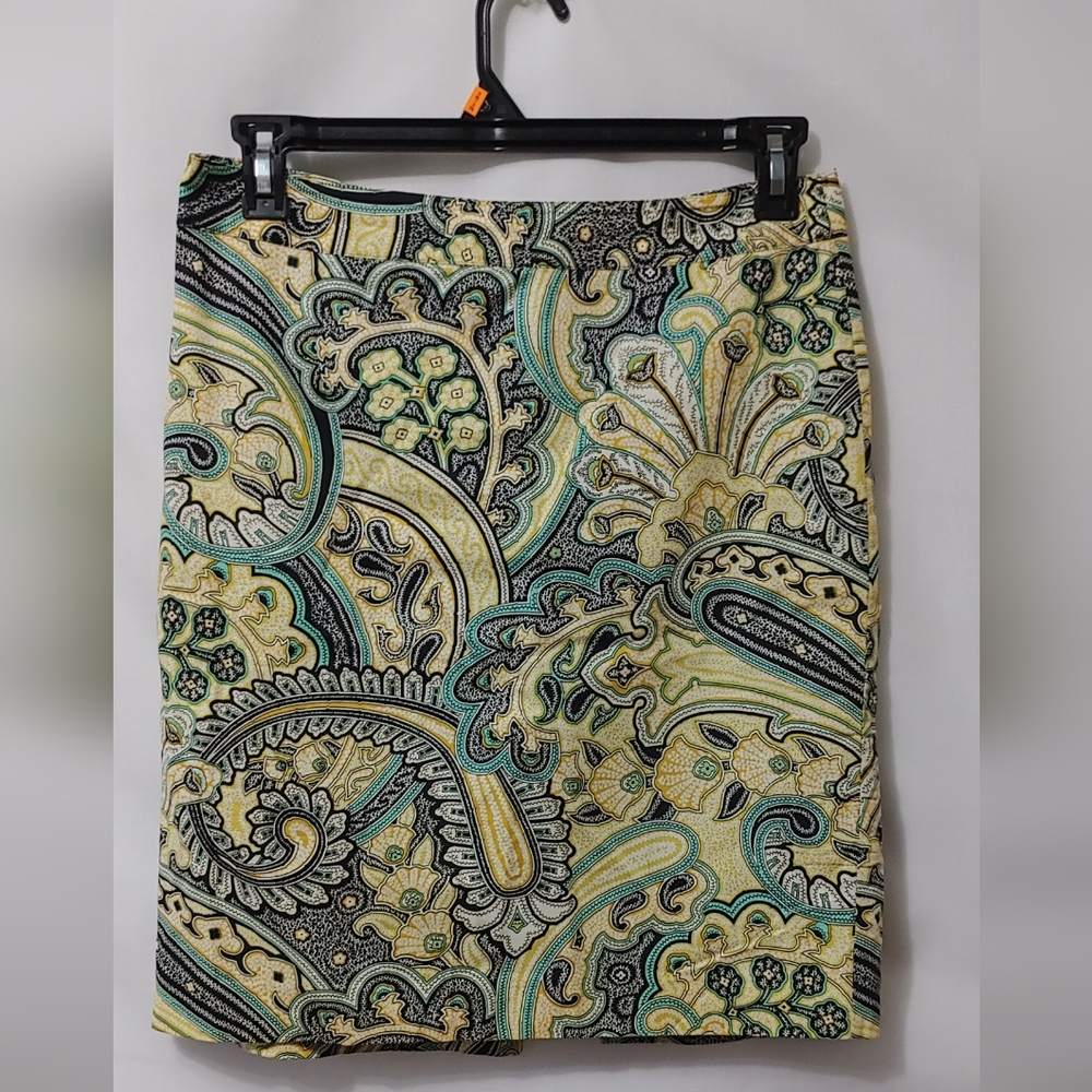 VanHeusen Studio Bright Paisley Skirt 6